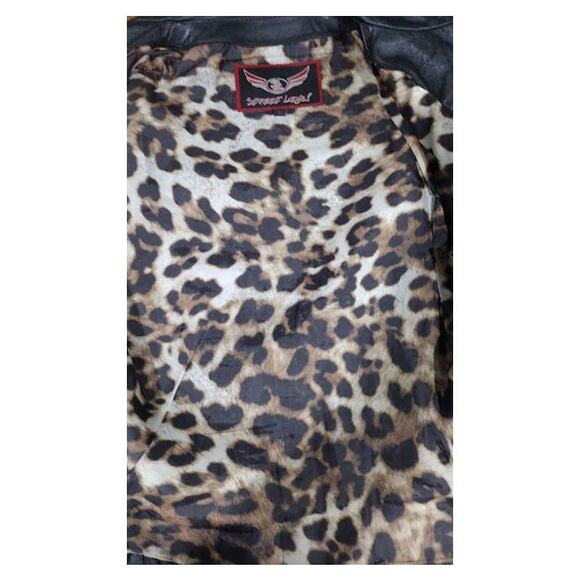 Street Legal Zip Up Leather Jacket, Zip Pockets & Cuffs, Black, Sz S - Picture 9 of 9